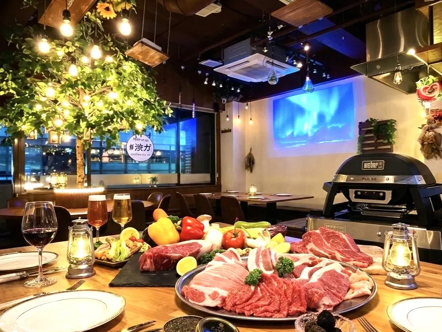 渋谷ピカリエリゾート本店 贅沢BBQ チーズフォンデュコース